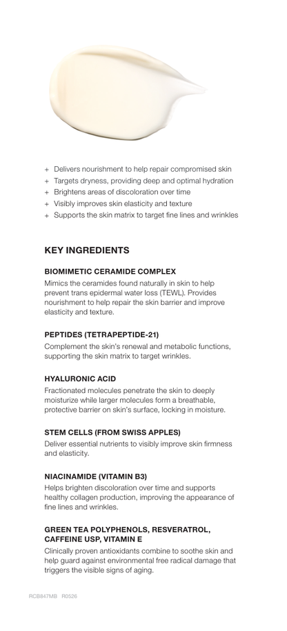 Barrier Repair Brightening Cream product sheet page 2