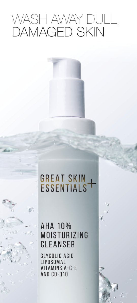 AHA 10% Moisturizing Cleanser product sheet page 1